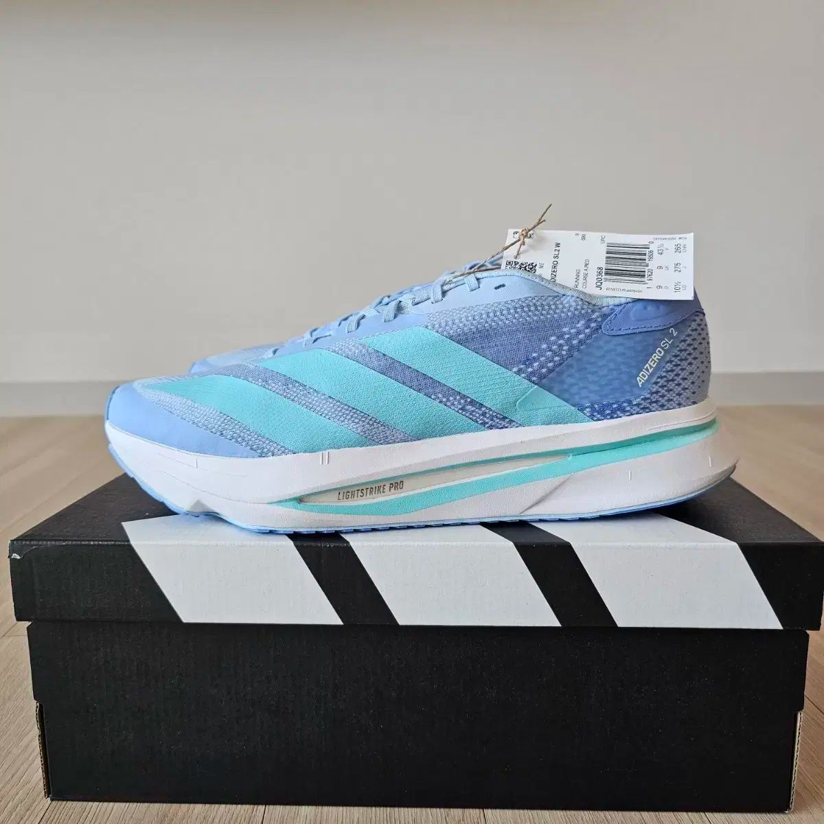 アディゼロ SL2 アクア ブルー ランニングシューズ メンズ 270 275