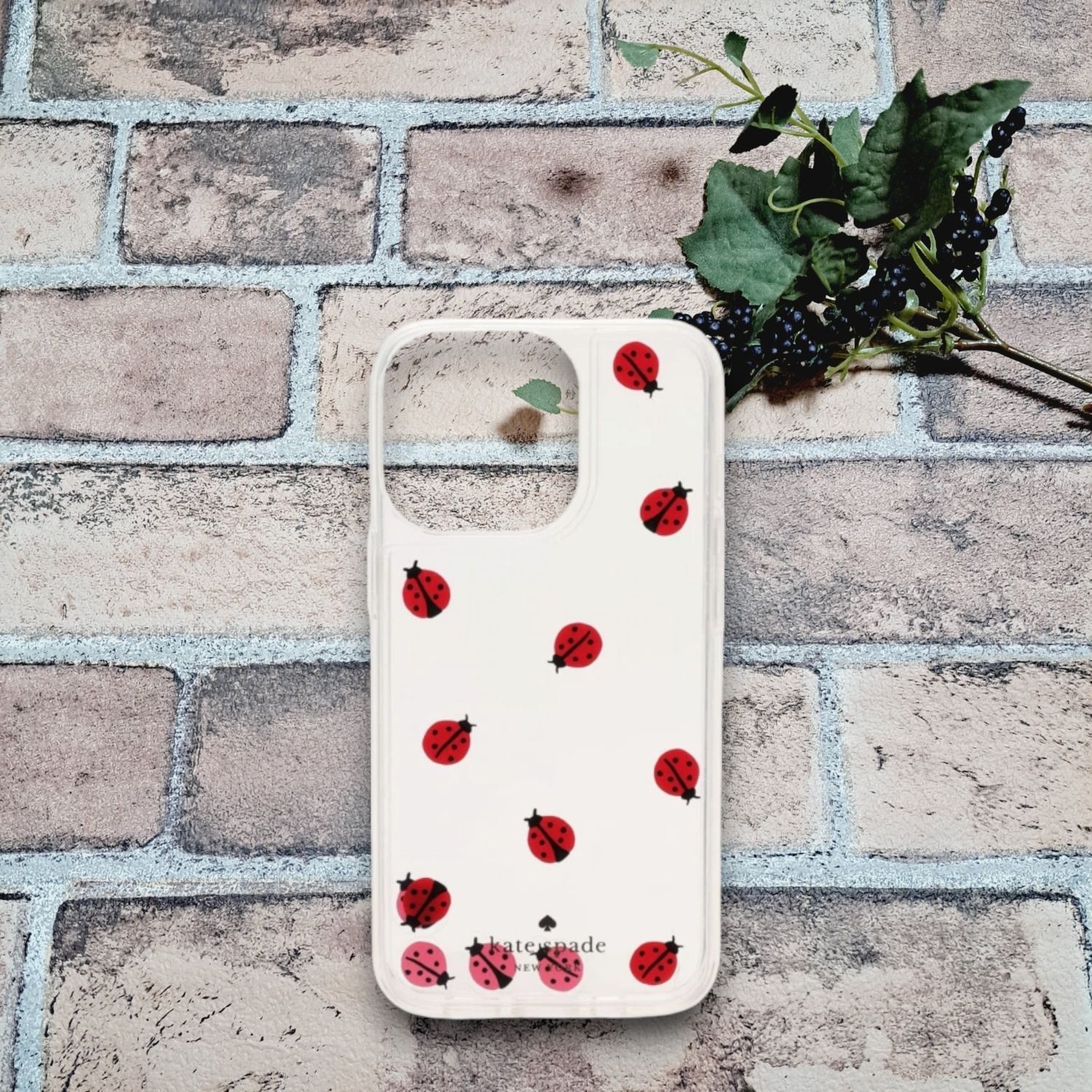 KATE SPADE ケイトスペード iPhone14Pro対応ケース クリア KA555