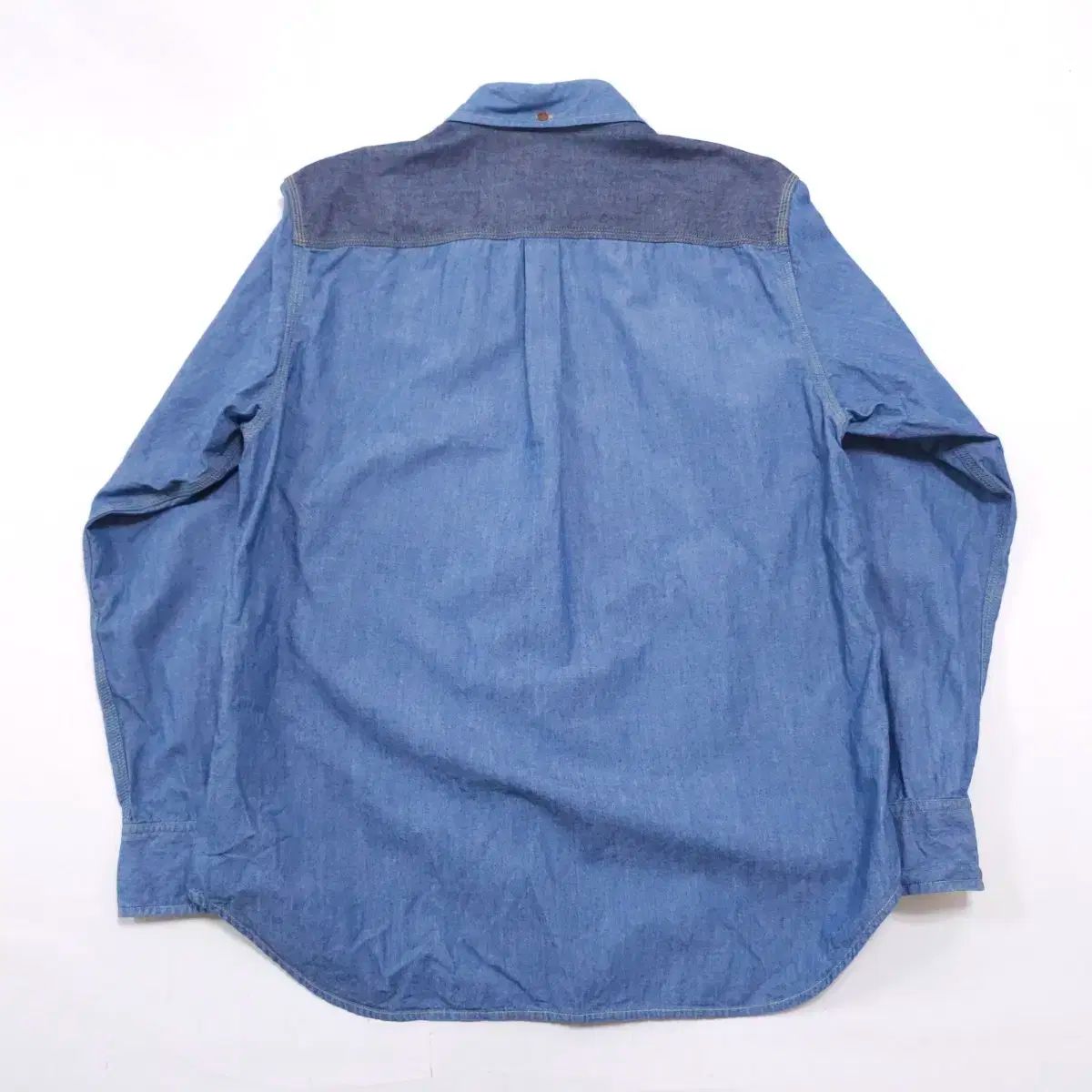 パッチワーク デニムシャツ