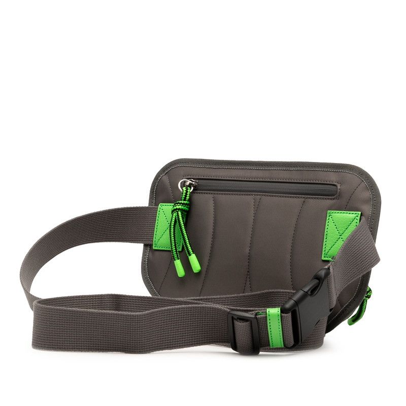 グッチ GGナイロン ボディバッグ ウエストバッグ 752102 グレー レッド グリーン ナイロン ラバー レディース GUCCI 228-39469