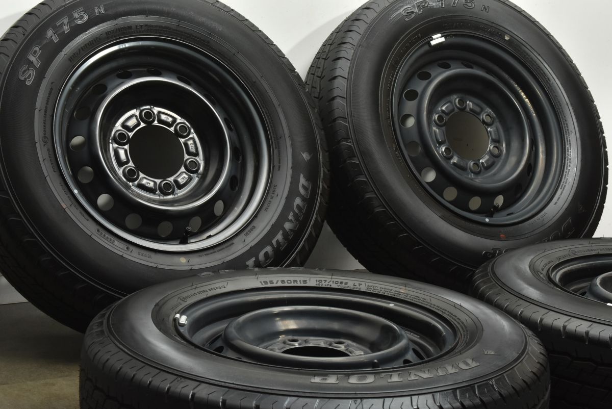 バリ溝 トヨタ 200 ハイエース 15 in 6 J 35 PCD 139 7 ダンロップ SP 175 N 195 80 R レジアスエース 流用 ノーマル戻し 可