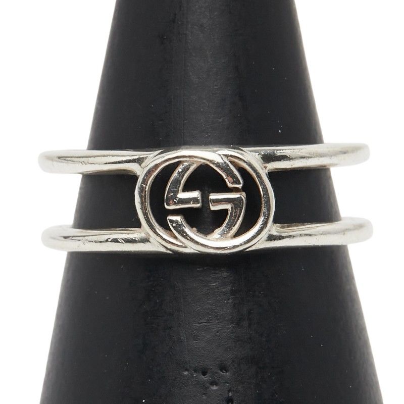 グッチ インターロッキングG リング 指輪 12 SV925 シルバー レディース GUCCI 1-0239887