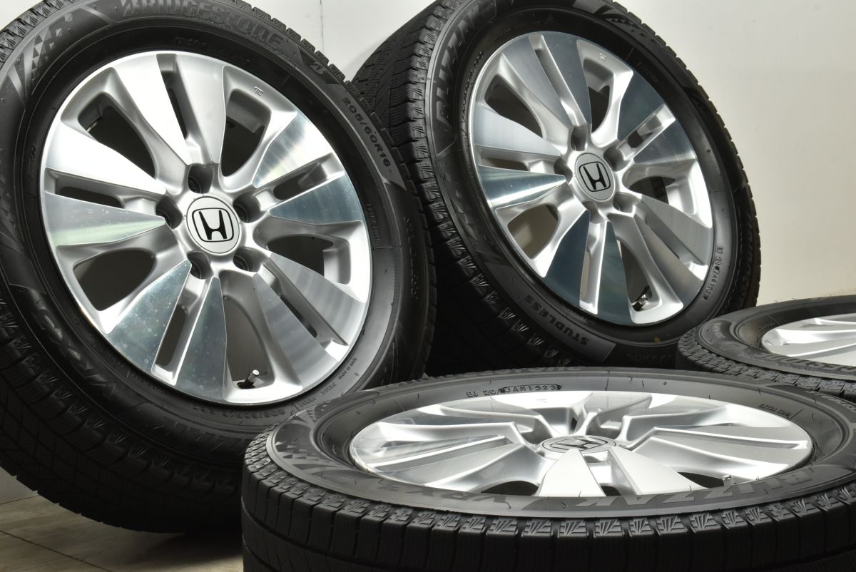 バリ溝品 ホンダ RK 5 ステップワゴン 16 in 6 J 50 PCD 114 3 ブリヂストン ブリザック VRX 205 60 R ストリーム RG RF系にも