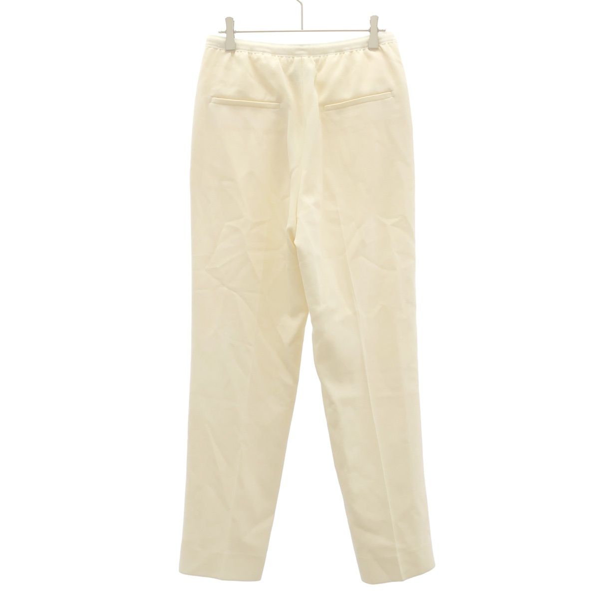 Drawer ドゥロワー 22AW ウールジョーゼットパンツ 6514-236-1239 アイボリー系 38