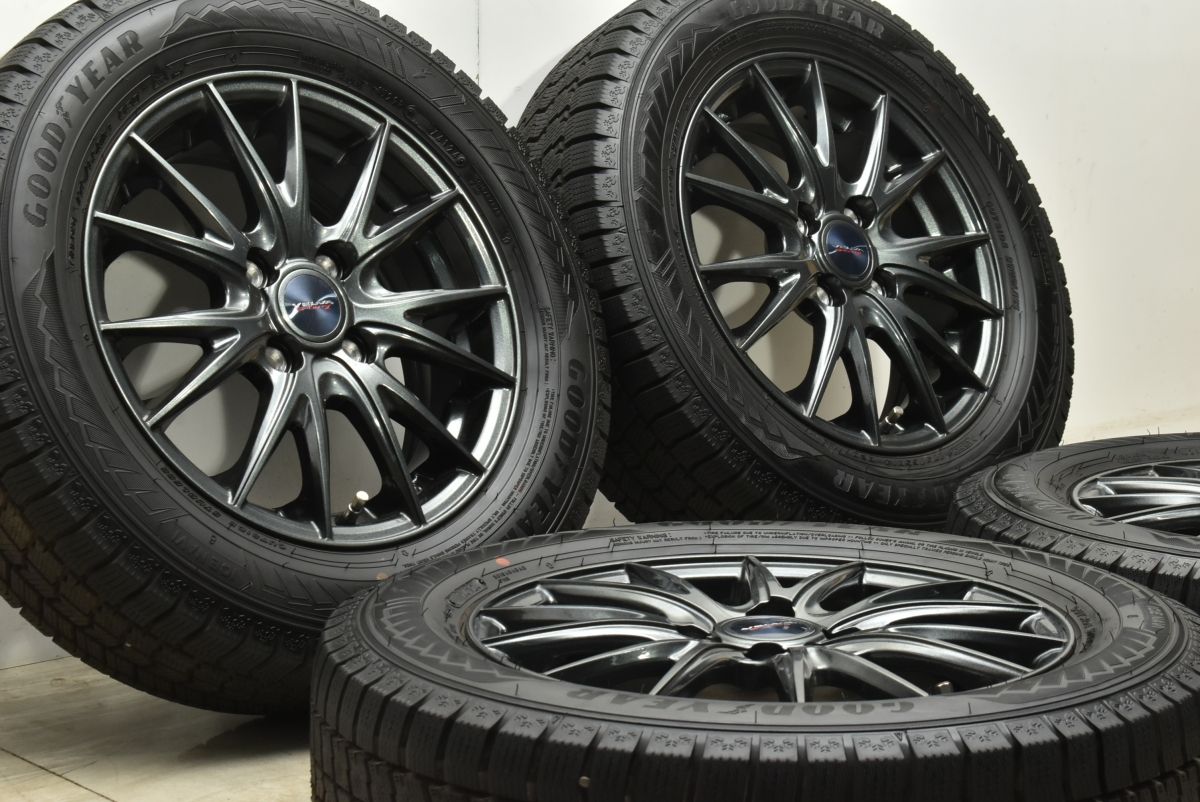 製 バリ溝 VELVA SPORT II 14 in 5 J 39 PCD 100 グッドイヤー アイスナビ8 175 65 R ヴィッツ カローラ ポルテ