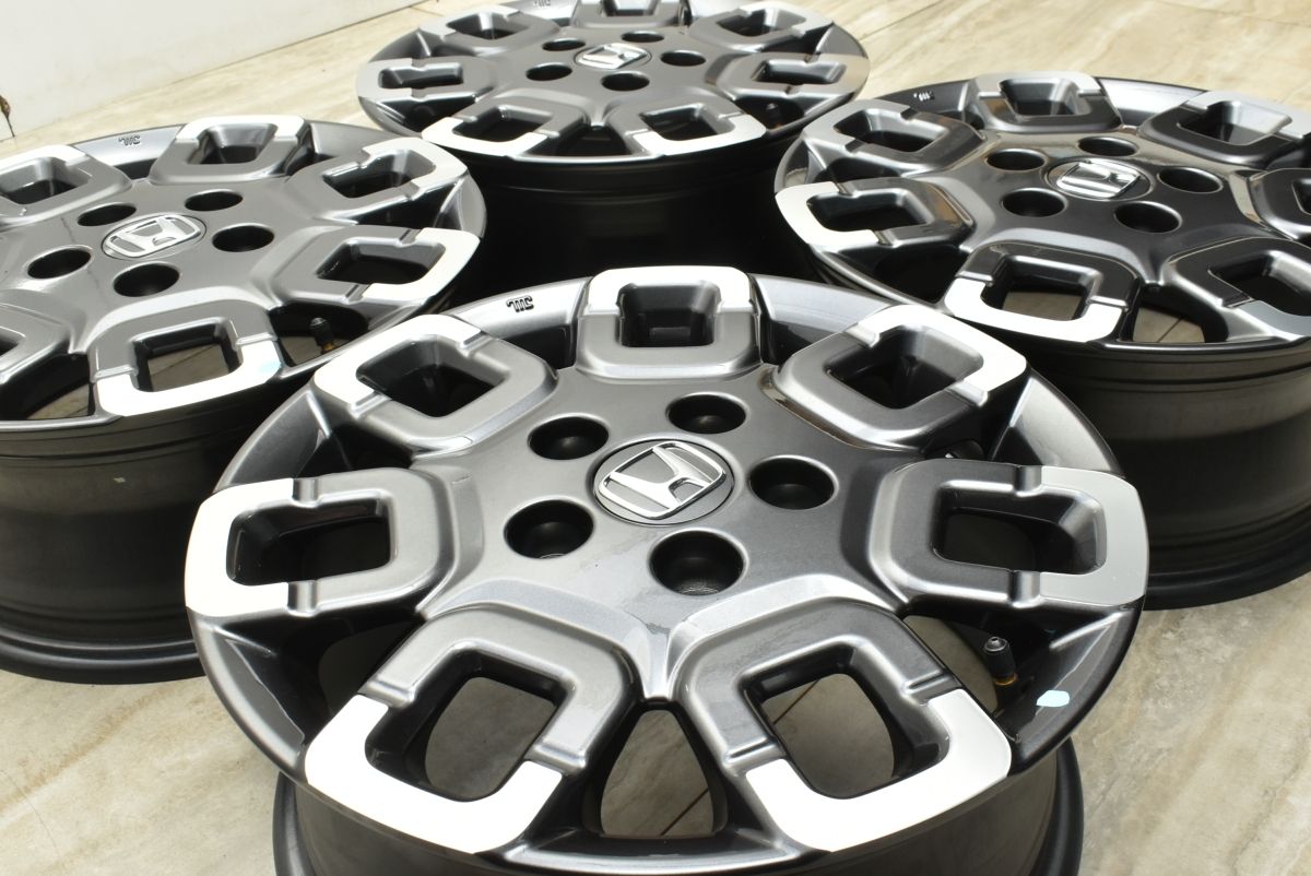 新車外し ホンダ GT フリード クロスター 15 in 6 J 50 PCD 114 3 4本 GB 5 7 8 ステップワゴン 流用 スタッドレス用