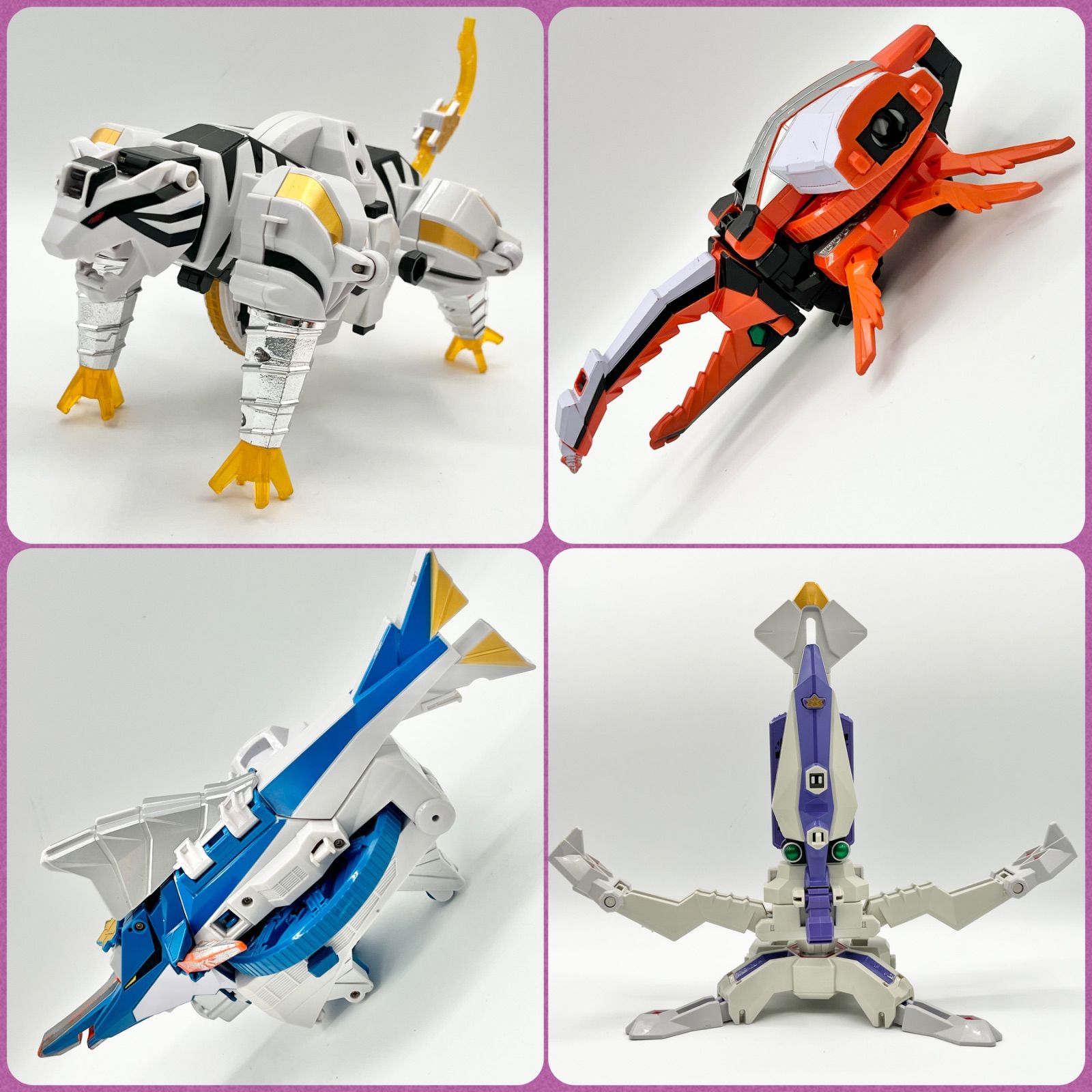 イカテンクウバスターセット】 兜折神/舵木折神/虎折神/烏賊折神 【侍