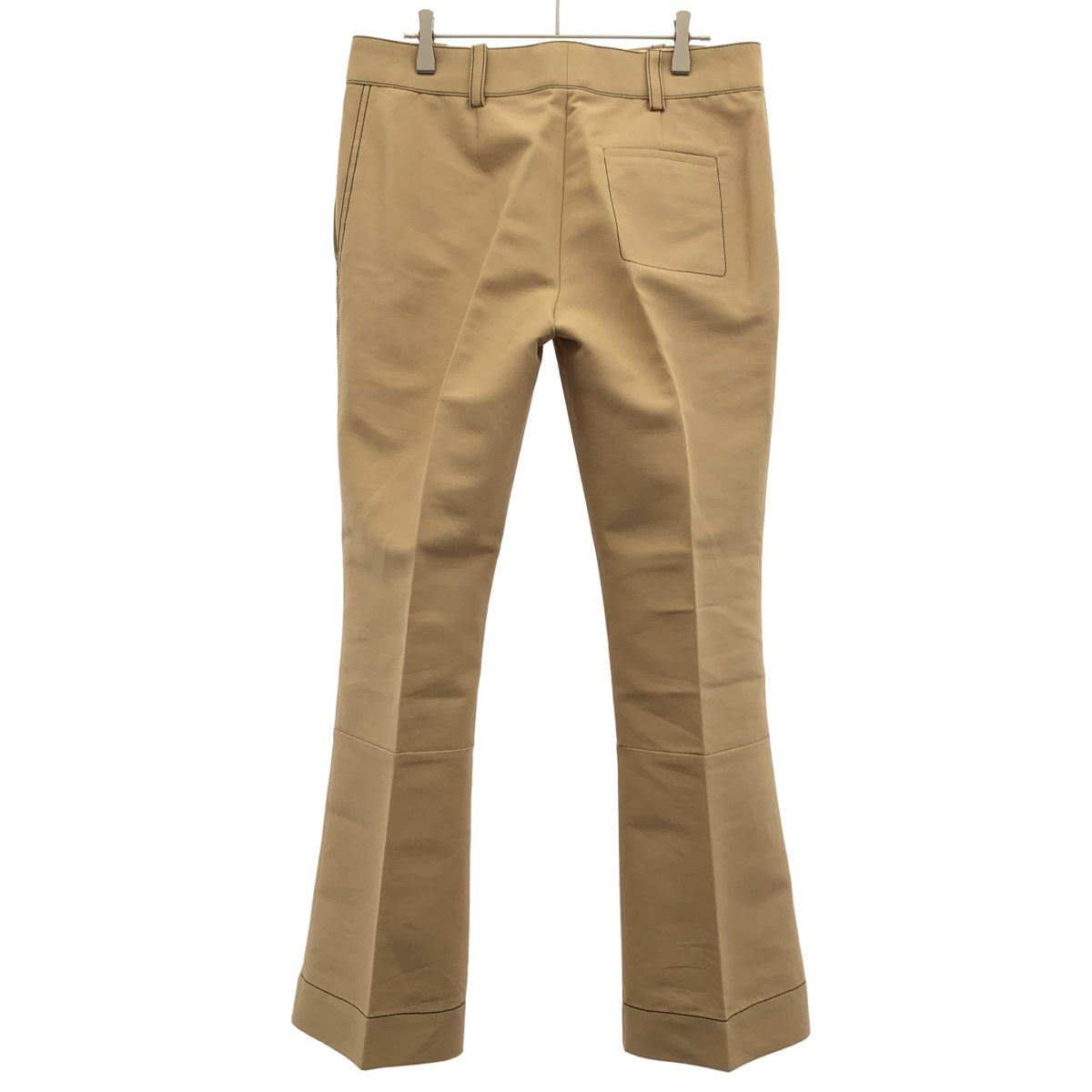 MARNI マルニ 20SS コントラストステッチコットントラウザーパンツ PAMA0141A2 ベージュ 42
