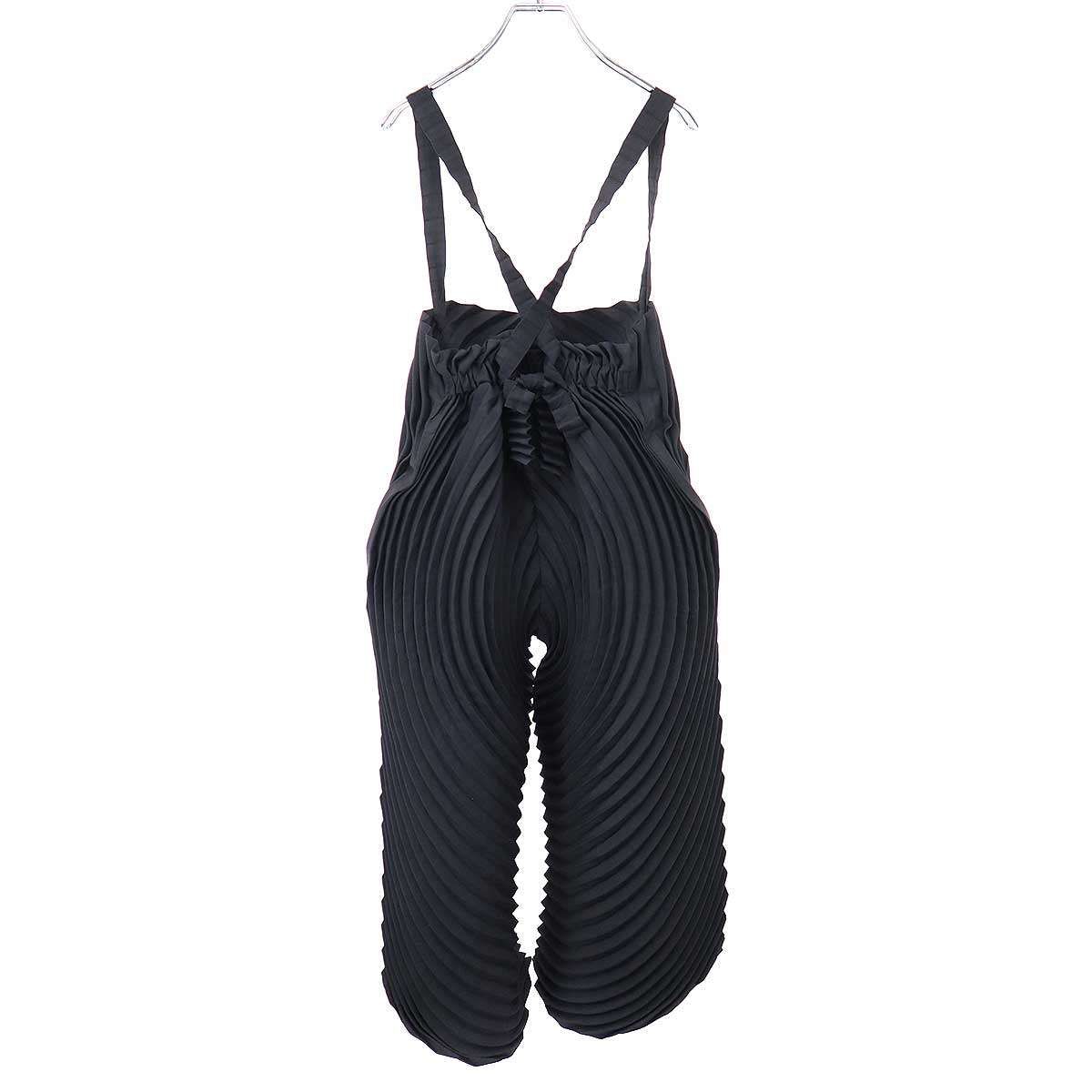 ISSEY MIYAKE イッセイミヤケ 21SS サークルプリーツサロペット IM12FI670 ブラック 2