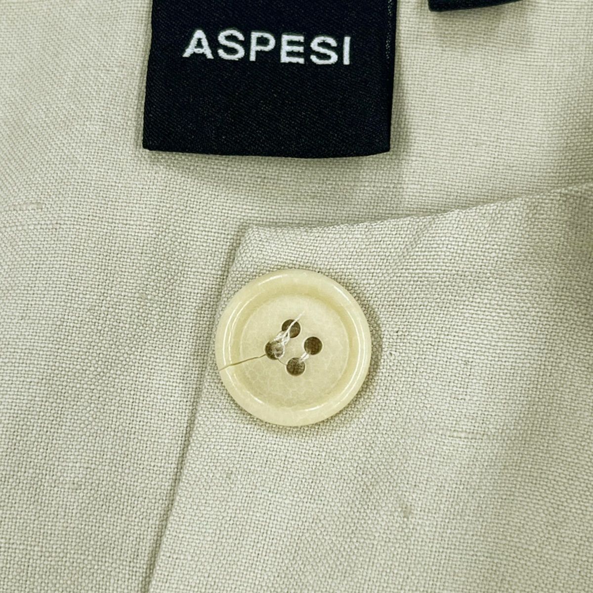 ASPESI アスペジ シルクリネンノースリーブロングワンピース ライト 