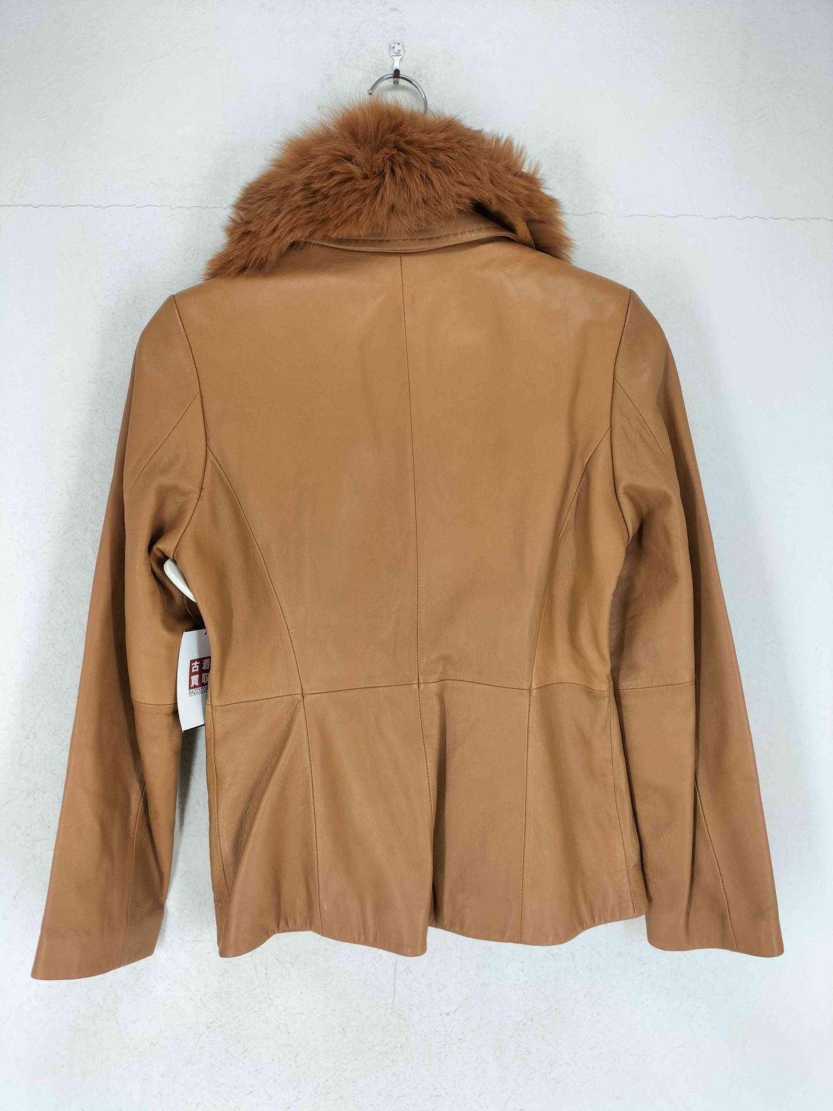 ユーズドフルギ 古着 フォックスファー ラムレザーテーラードジャケット レディース 9AR