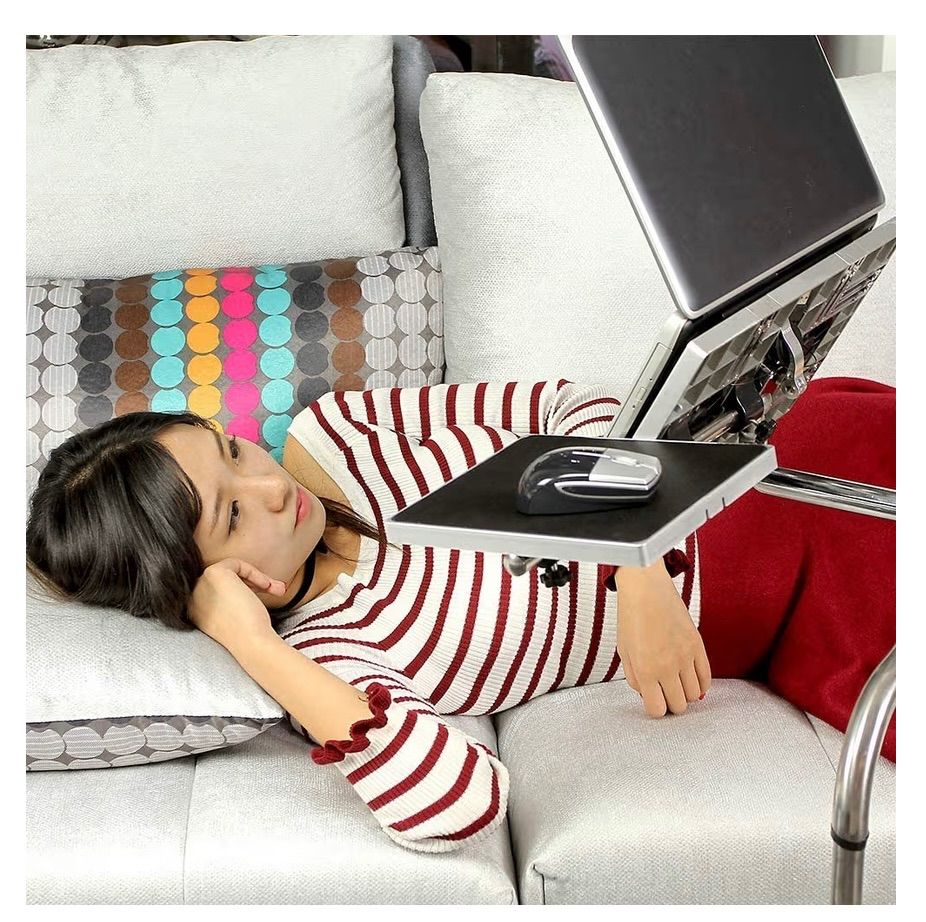 キーボード ノートパソコン マウススタンド マウント は円形バーに取り付け キーボードトレイ PCプラットフォーム スタンド キーボードトレイ ノートパソコンスタンド アームレスト リストレスト マウス パッド 360°調整 PC落下防止 MARWIL-DEMENAGEMENTS_CH