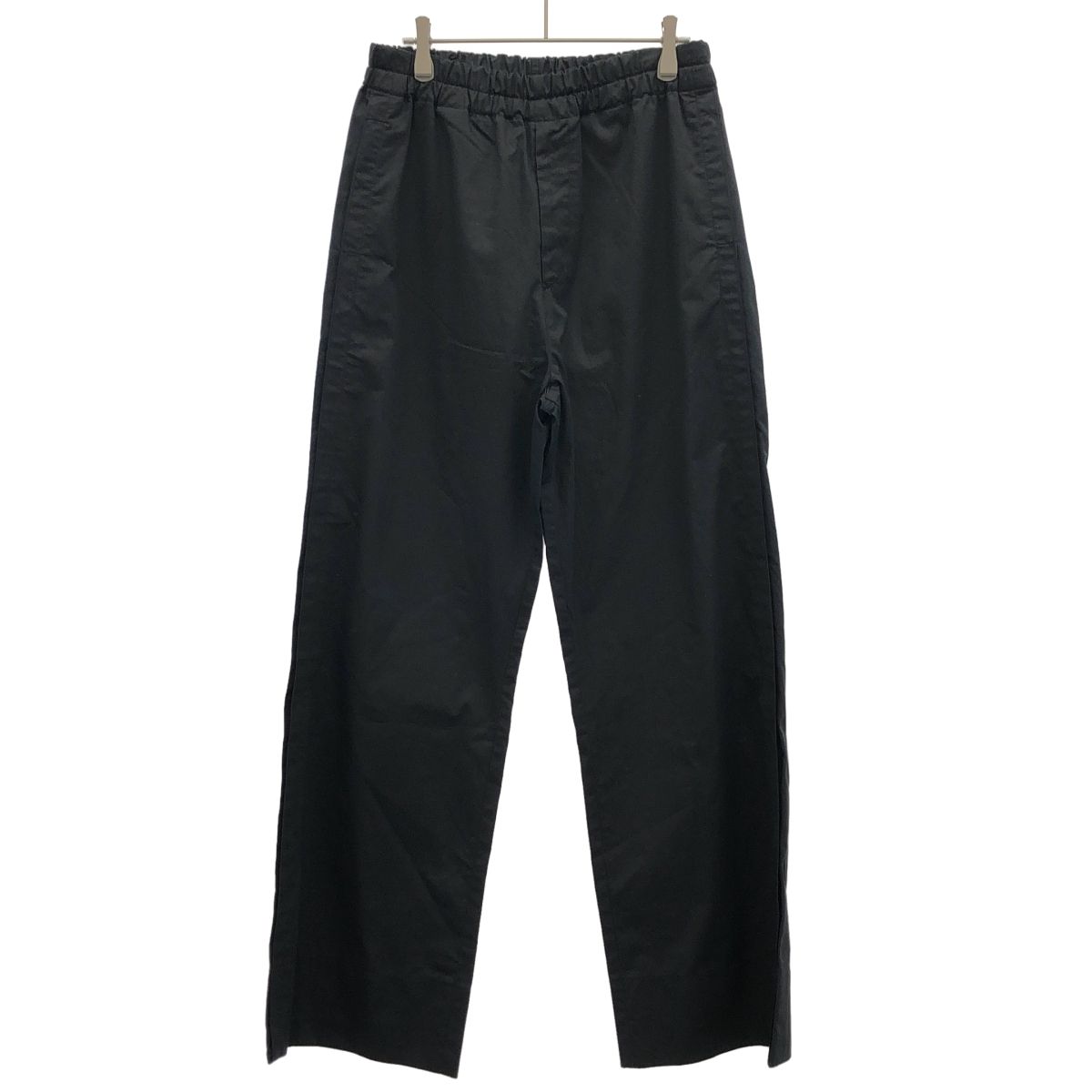LANVIN ランバン コットンストレートトラウザーパンツ M04PG61 ブラック 46 LANVIN ランバン コットンストレートトラウザーパンツ M04PG61