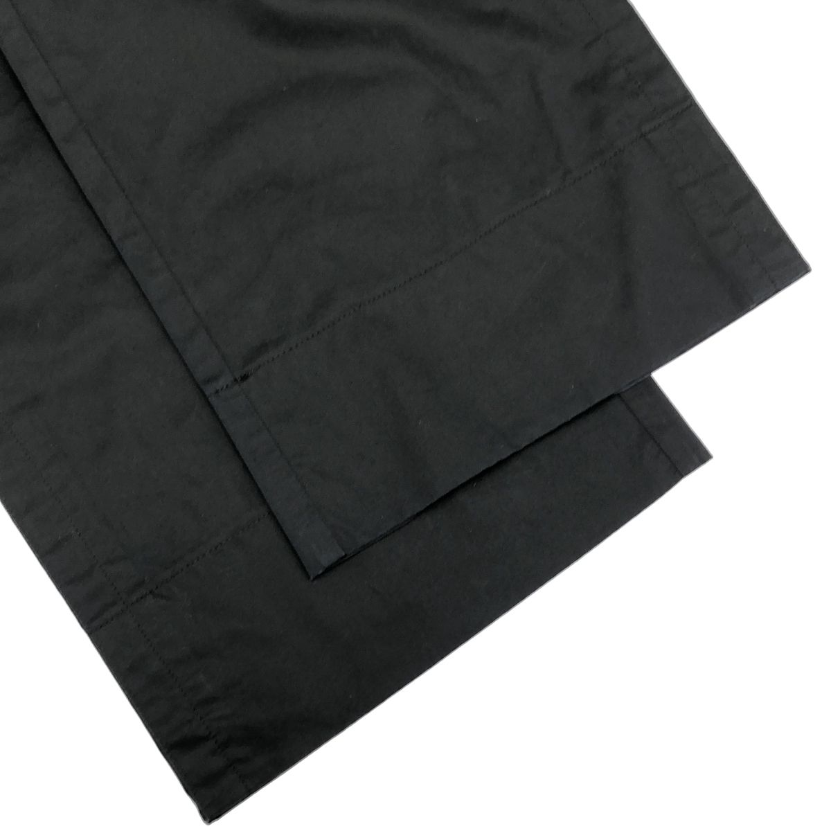LANVIN ランバン コットンストレートトラウザーパンツ M04PG61 ブラック 46 LANVIN ランバン コットンストレートトラウザーパンツ M04PG61