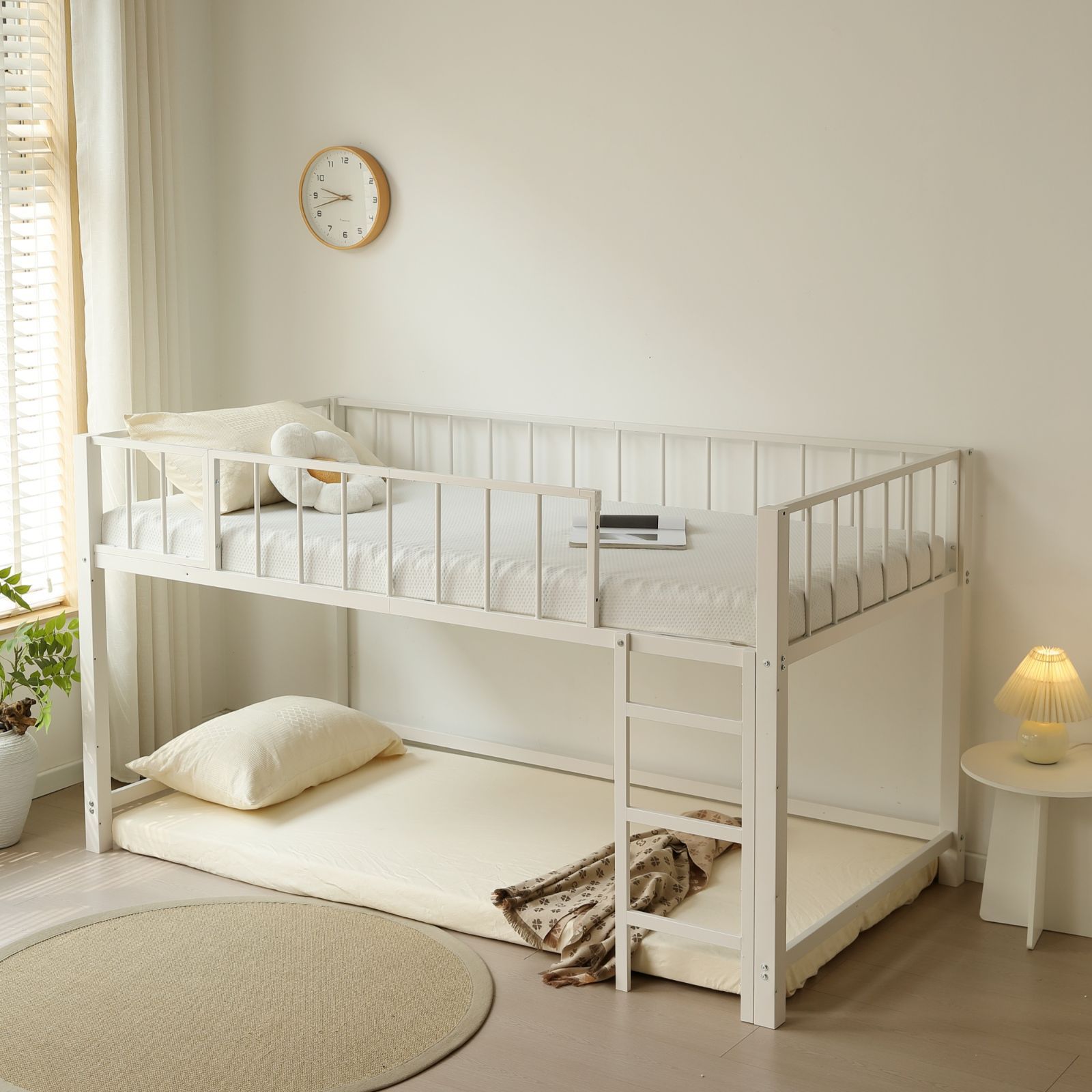 送料無料・数量限定】NANAMIロフトベッド パイプベッド シングル 高さ