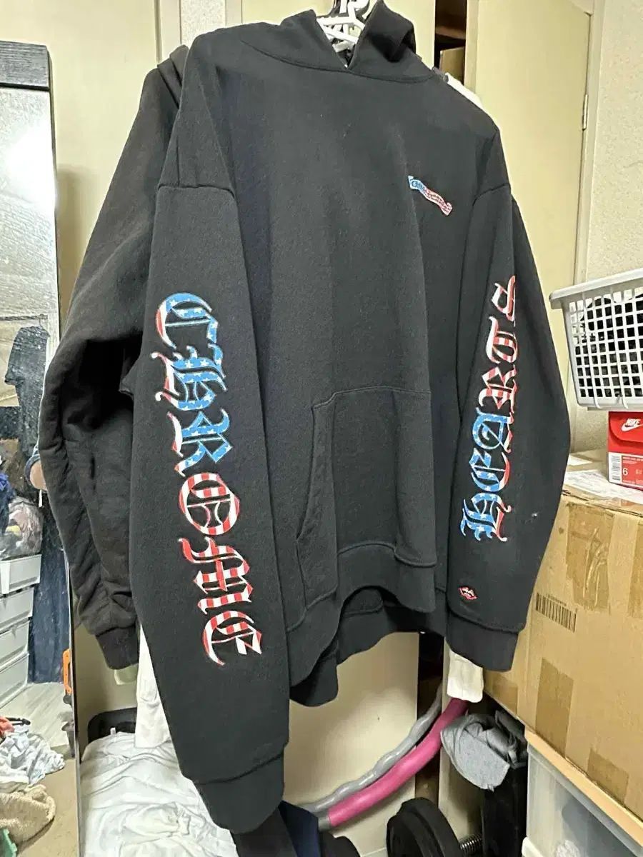 XXL CHROME HEARTS クロムハーツ マッティボーイ アメリカ プルオーバー フーディー