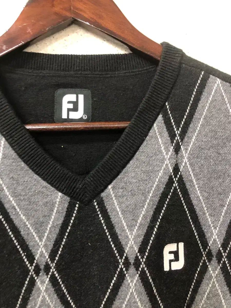 FJ フットジョイ アーガイル ニット ベスト 100