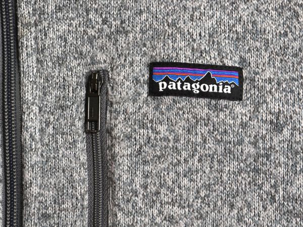 なクーポン配布中! パタゴニア ベターセーター ベスト メンズ М 古着 フリース セーター 前開き フルジップ アウトドア ハイネック 重ね着 霜降り グレー KARIMZIABAT_FR