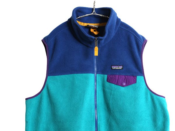 なクーポン配布中! パタゴニア ライトウェイト シンチラ スナップT フリース ベスト メンズ XXL 17年製 前開き 重ね着 ハイネック フルジップ 大きいサイズ