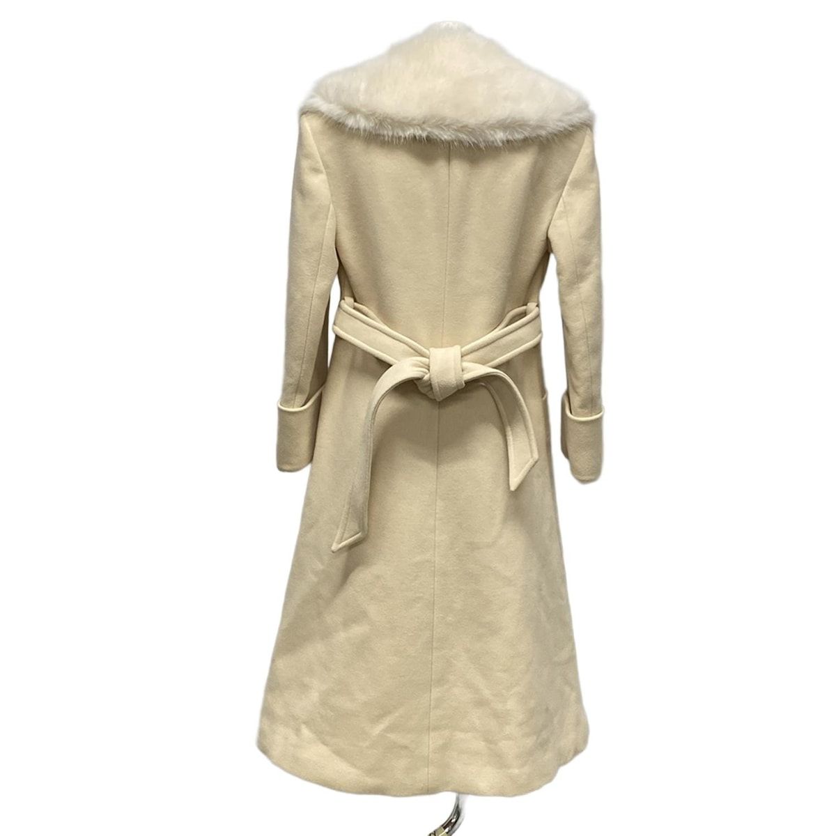 GUCCI グッチ コート サイズ40 M レディース - 732819 アイボリー 長袖 冬 秋 コットン ウール