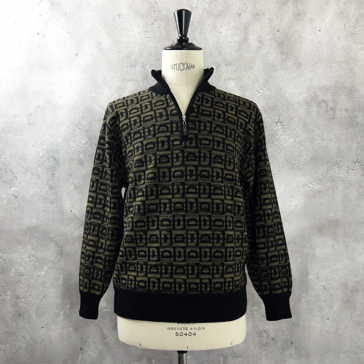 DAKS GOLF ダックス ゴルフ ハーフジップ 長袖 ウール ハイネック ニット セーター メンズ M 黒 上質 秋冬 ゴルフウェア トップス LLC-HASEGAWATOSO_COM