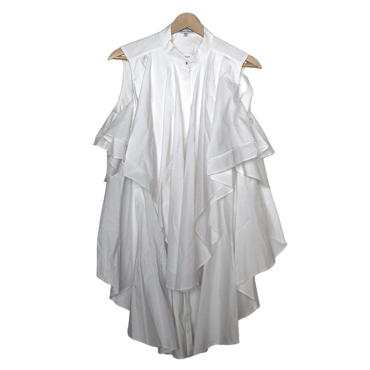 VIKTOR-ROLF ヴィクター-ロルフ ノースリーブシャツブラウス サイズ38 M レディース - 白 フリル