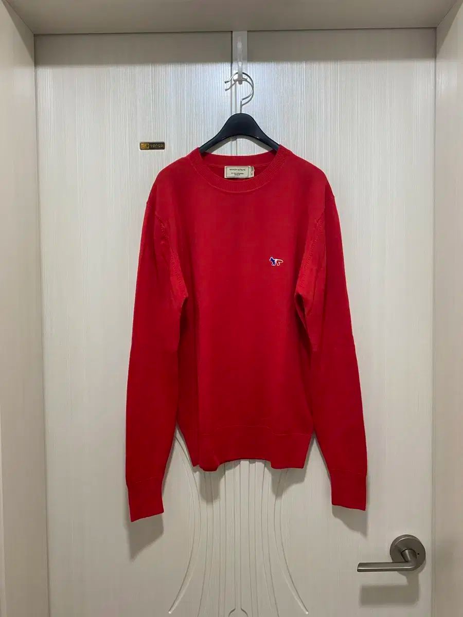 Maison Kitsuné メゾンキツネ レッド ニット XS