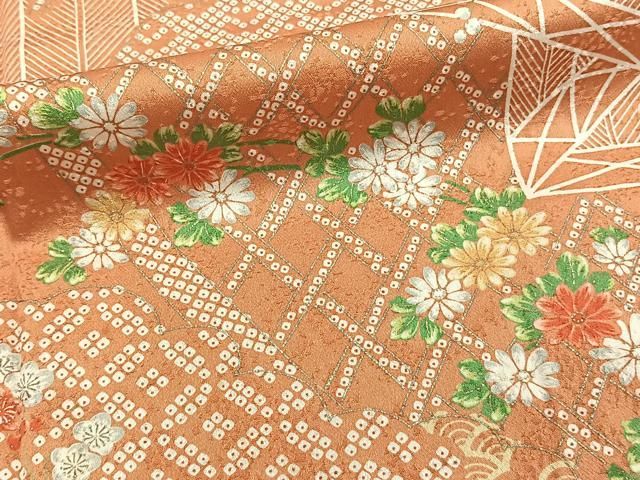 平和屋着物□上質な小紋 籬花文 金彩 正絹 逸品 CAAZ9234xi - メルカリ