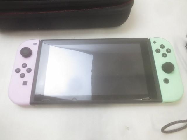 品 ゲーム Nintendo switch ニンテンドースイッチ 本体 HAC-001 動作品 ジョイコン パステルグリーン パステルピンク 付き