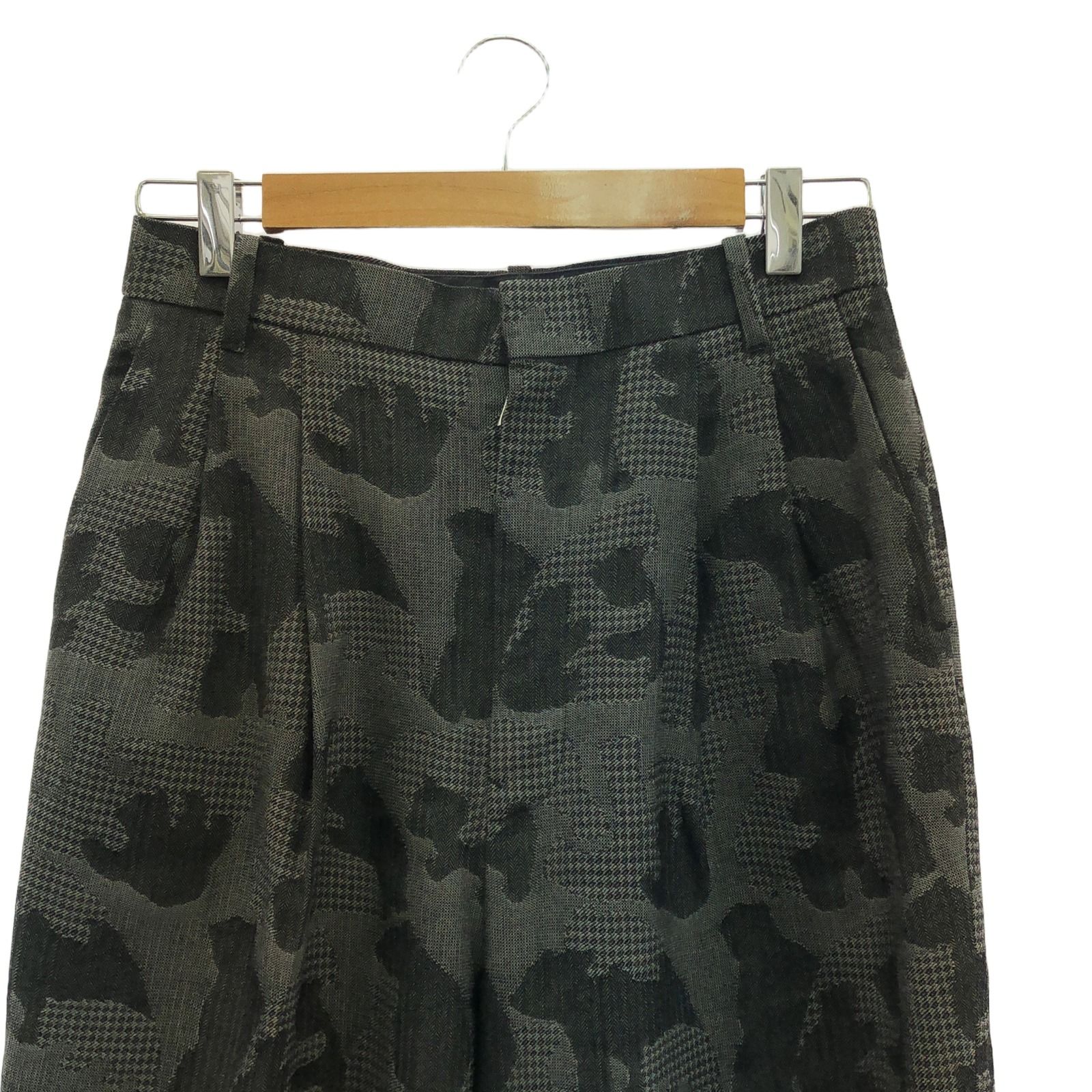  ミナペルホネン mina perhonen スーツ セットアップ グレー ウール レディース A パンツスーツ上下 ビジネススーツ