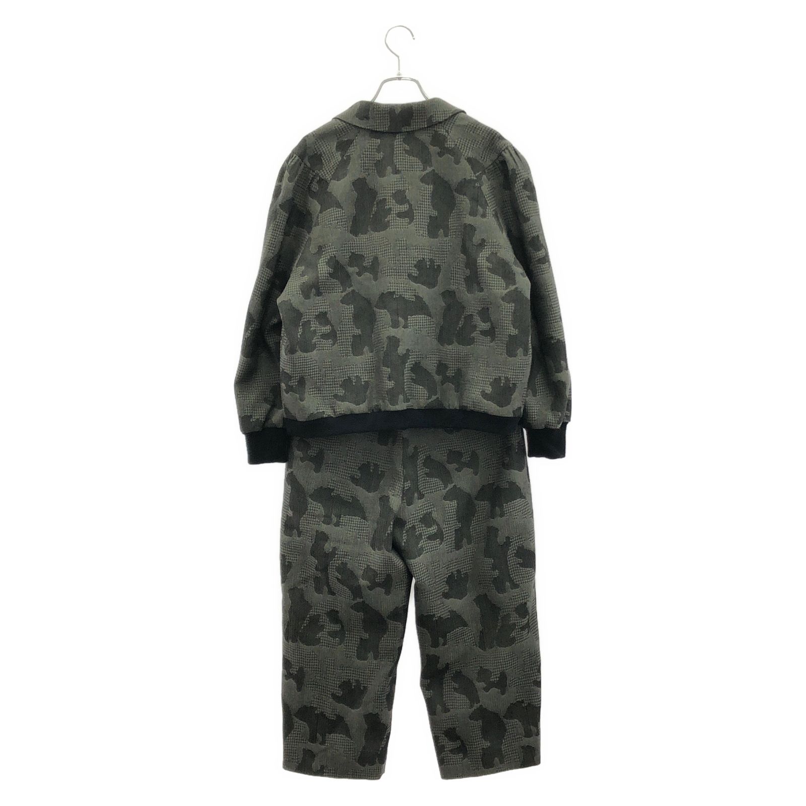 ミナペルホネン mina perhonen スーツ セットアップ グレー ウール セットアップ レディース Used A