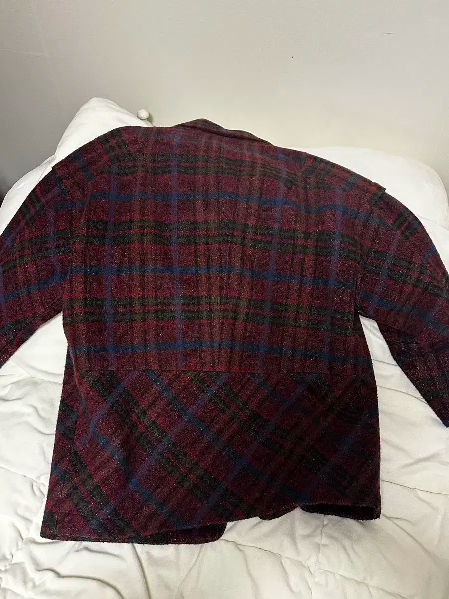 チェックウールジャケット