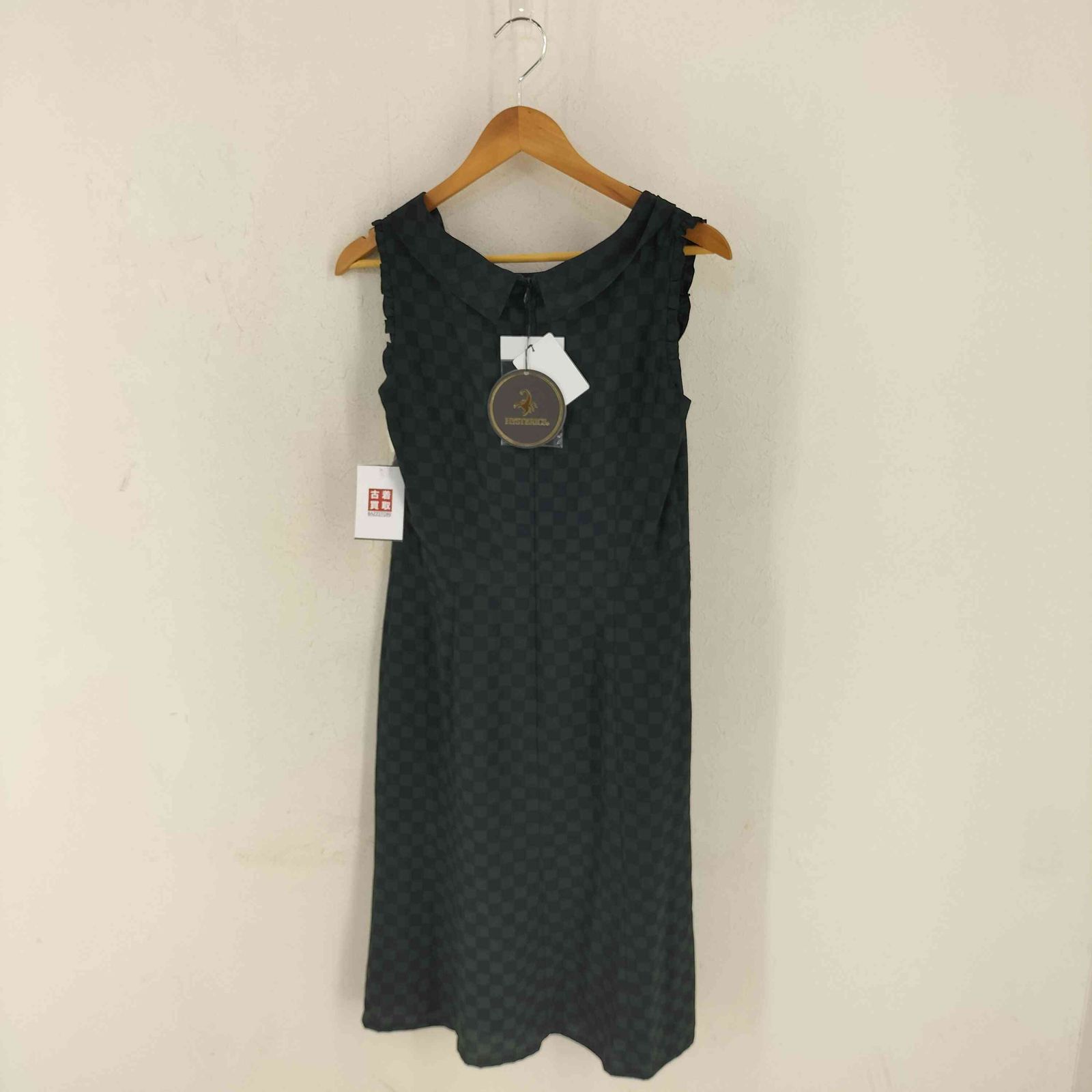 ヒステリックス HYSTERICS CHECKER FLAG柄 ロール マーメイドワンピース レディース