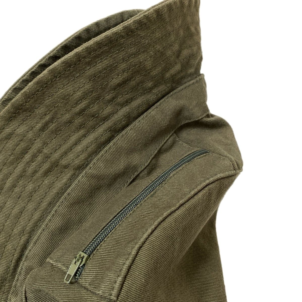 カーキ×ライトブルー×マルチ