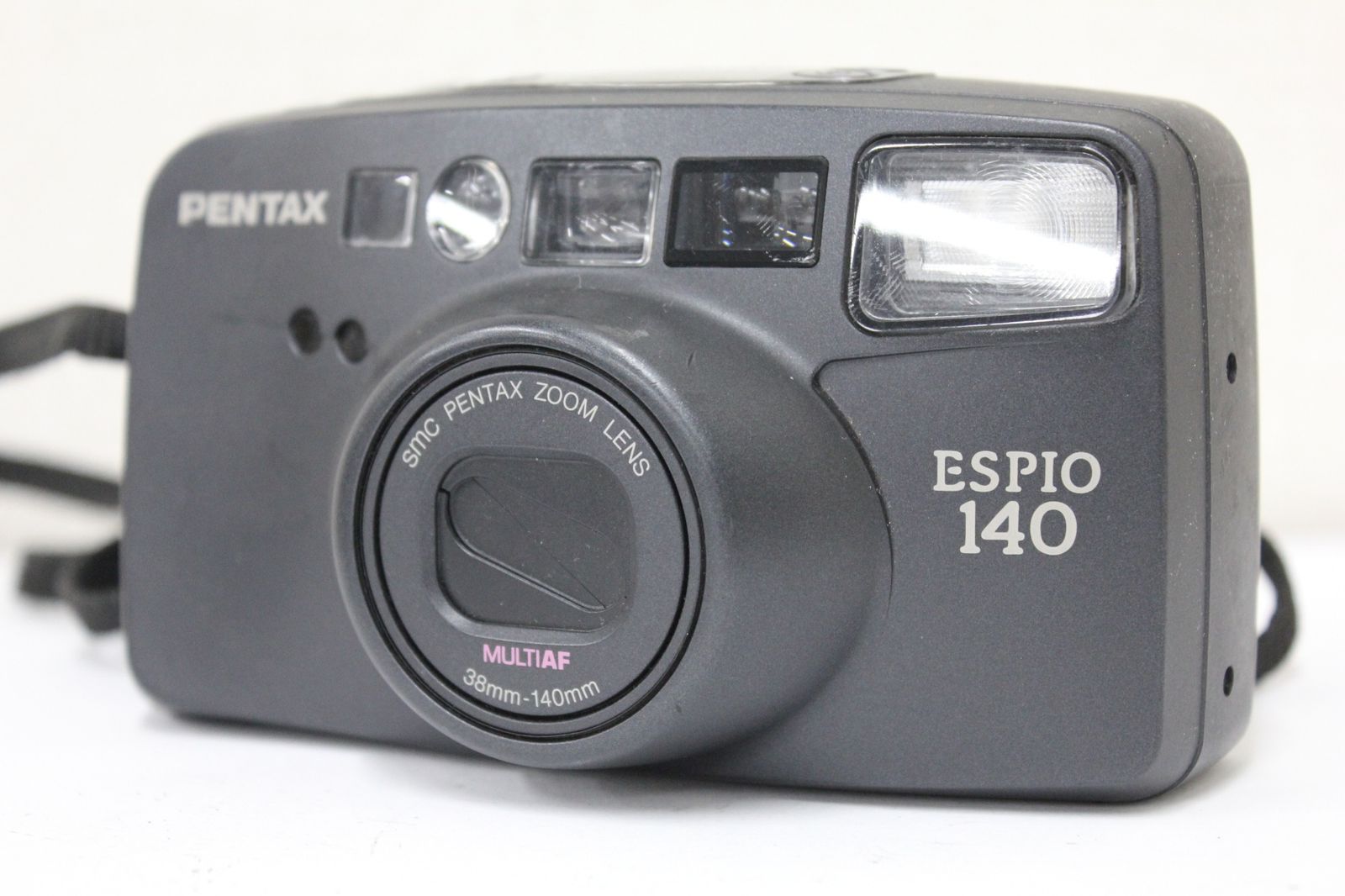 返品保証 ペンタックス Pentax ESPIO 140 ブラック 38-140mm コンパクトカメラ e3623