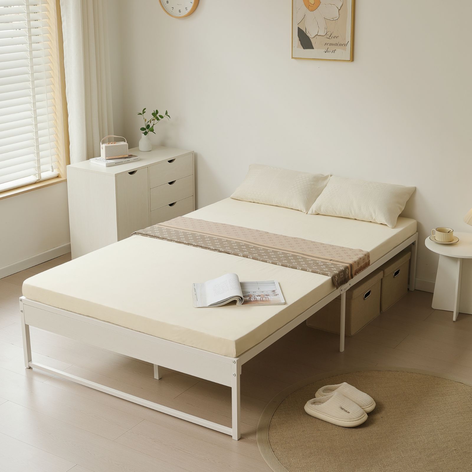 下収納 アイアンベッド