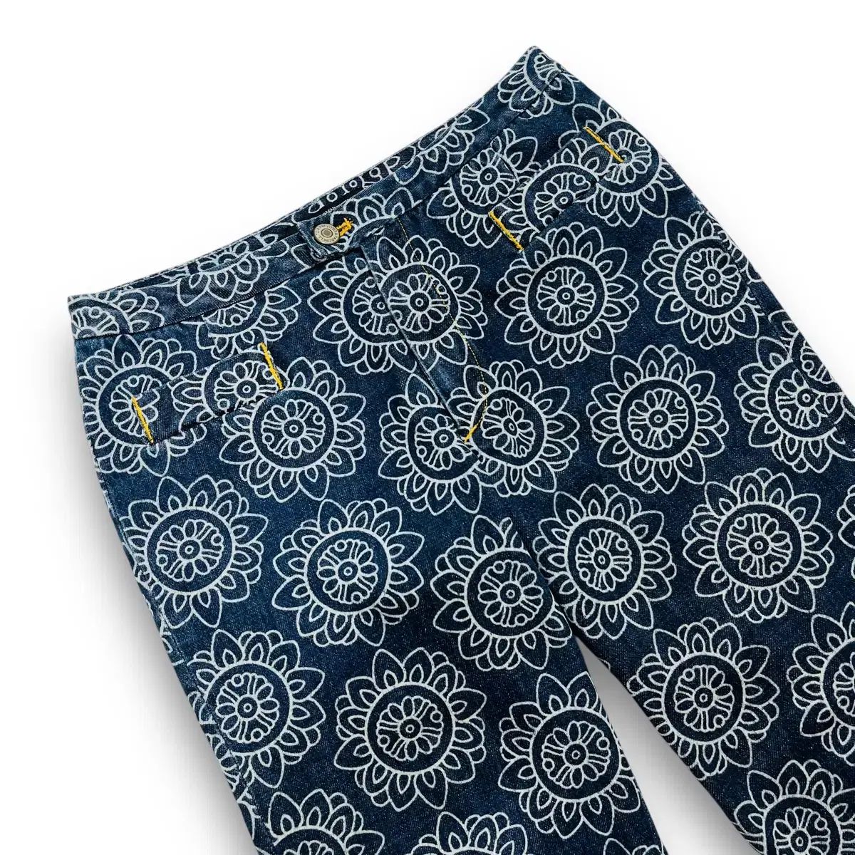 オージョン コミュニティ エスニック フラワー ヴィンテージ ハーフ パンツ