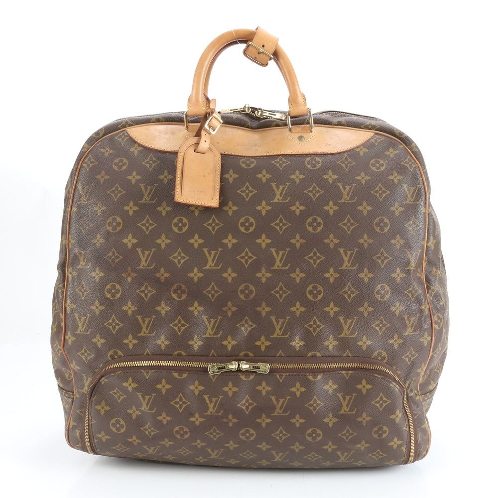 ルイヴィトン モノグラム エヴァジオン M41443 レザー ボストン バッグ 出張 旅行 キャリー A4 メンズ ECM CX39-7