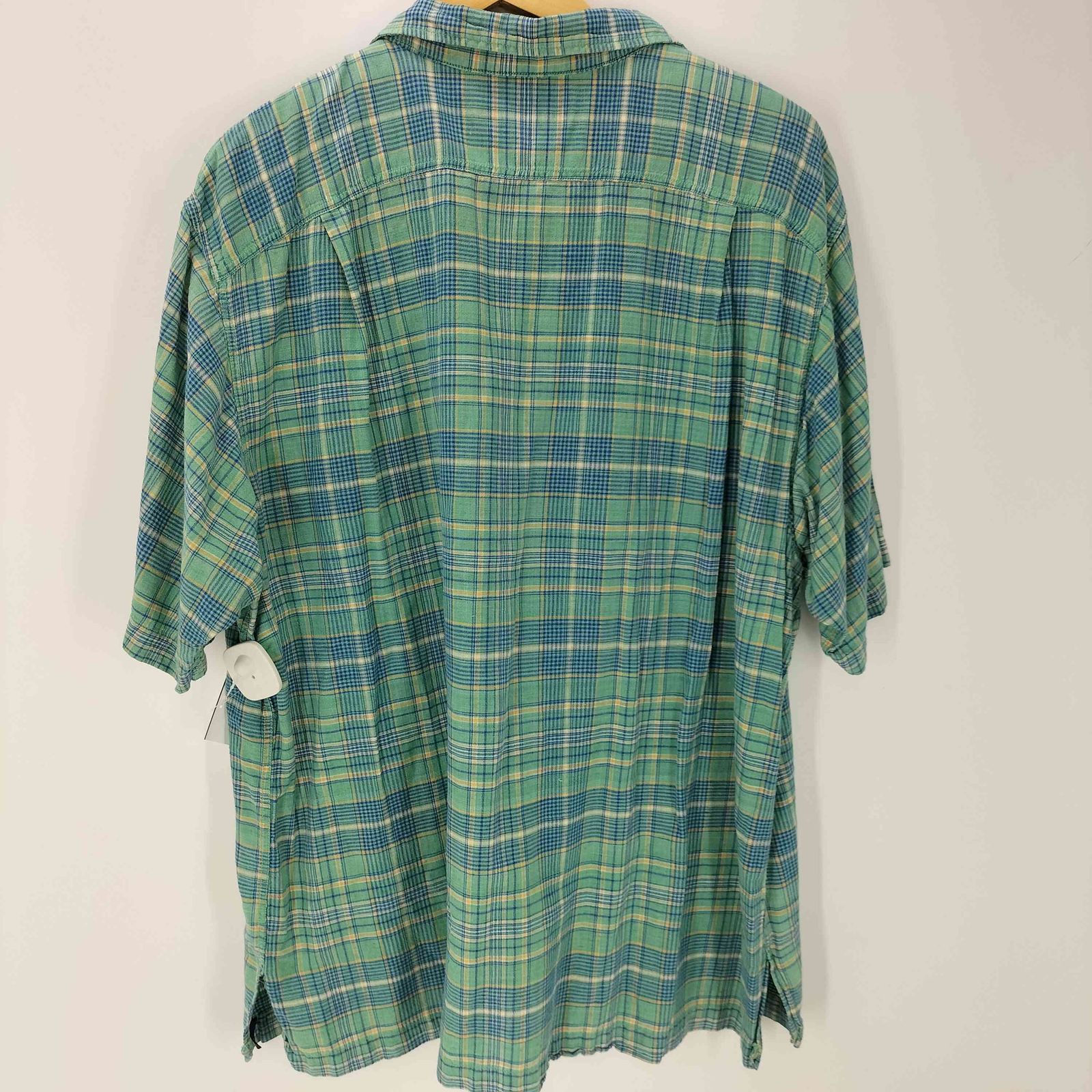 ポロスポーツラルフローレン POLO SPORT RALPH LAUREN コットン リネン 開襟 オープン S S チェック シャツ メンズ import XL