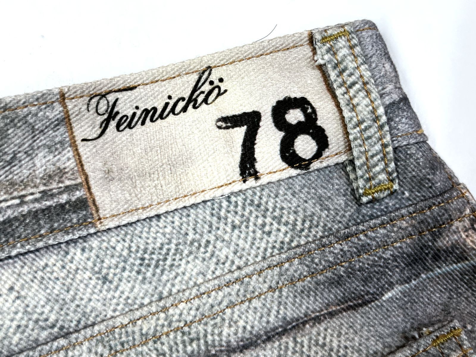 Feinicko｜フェイニッコ POLYCHROME GUMMY DENIM PANTS 3D ポリ