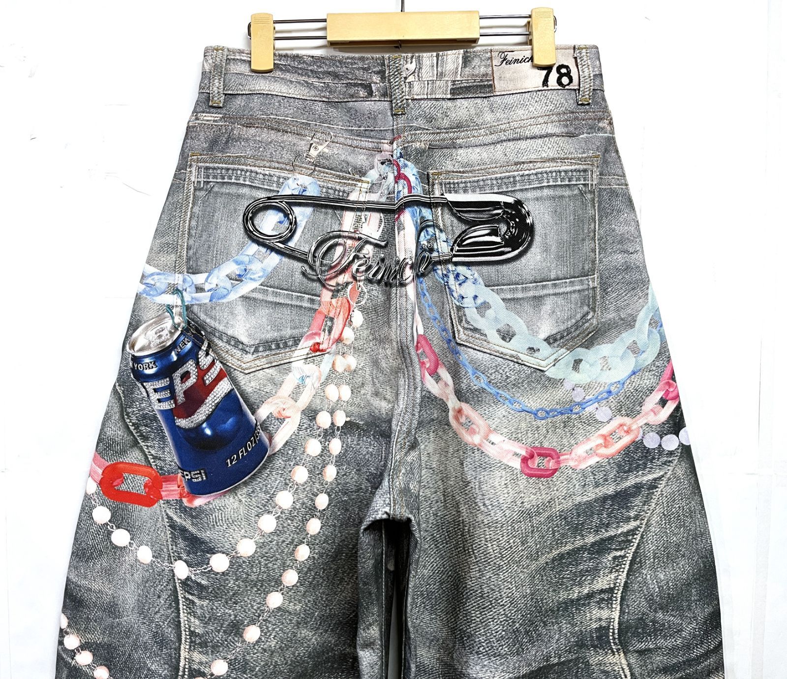 Feinicko｜フェイニッコ POLYCHROME GUMMY DENIM PANTS 3D ポリ