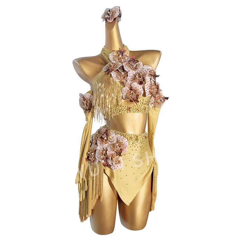 フリンジドレス 豪華ステージ衣装