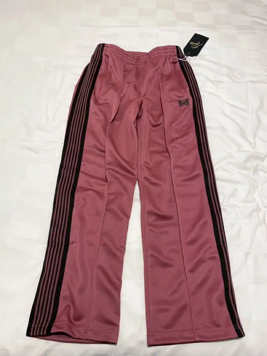 ニードルズ ストレート トラック パンツ ポリ スムース スモーク ピンク