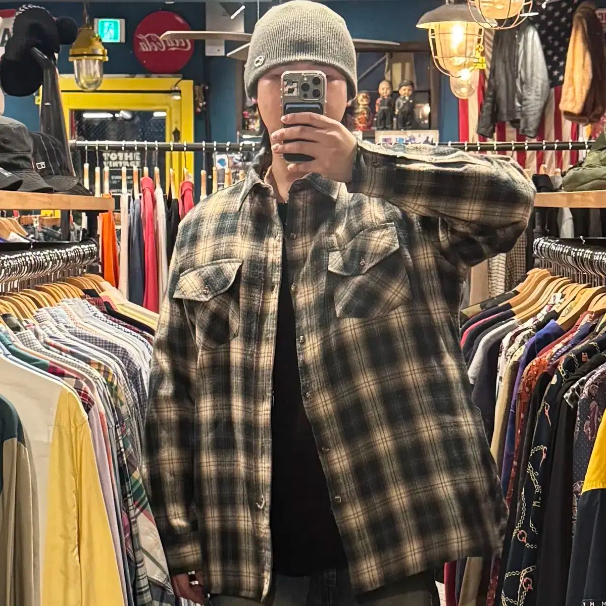 Allen Wickfield チェック シャツ ジャケット