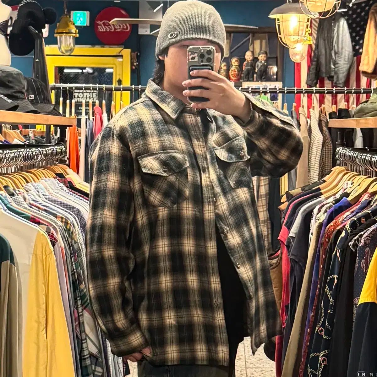 Allen Wickfield チェック シャツ ジャケット