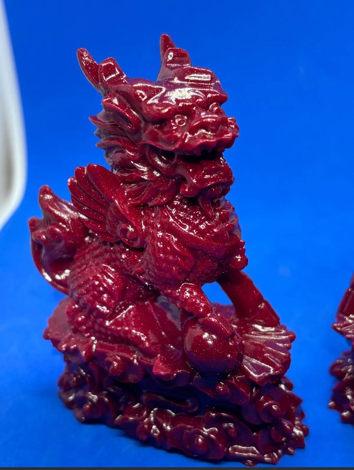 紫金砂 麒麟一対 置物 5357 半額 角に補修あり】紫金砂 麒麟一対 置物 5357 - メルカリ