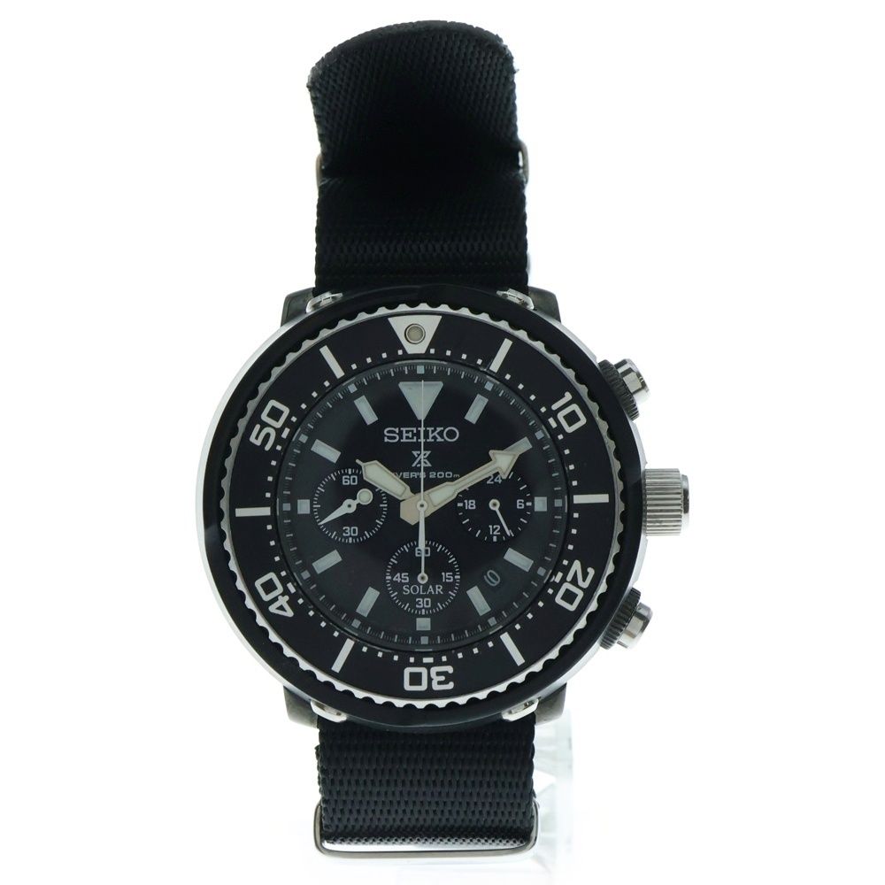 SEIKO セイコー LOWERCASE プロスペックス ダイバース ソーラー腕時計 V175-0DV0