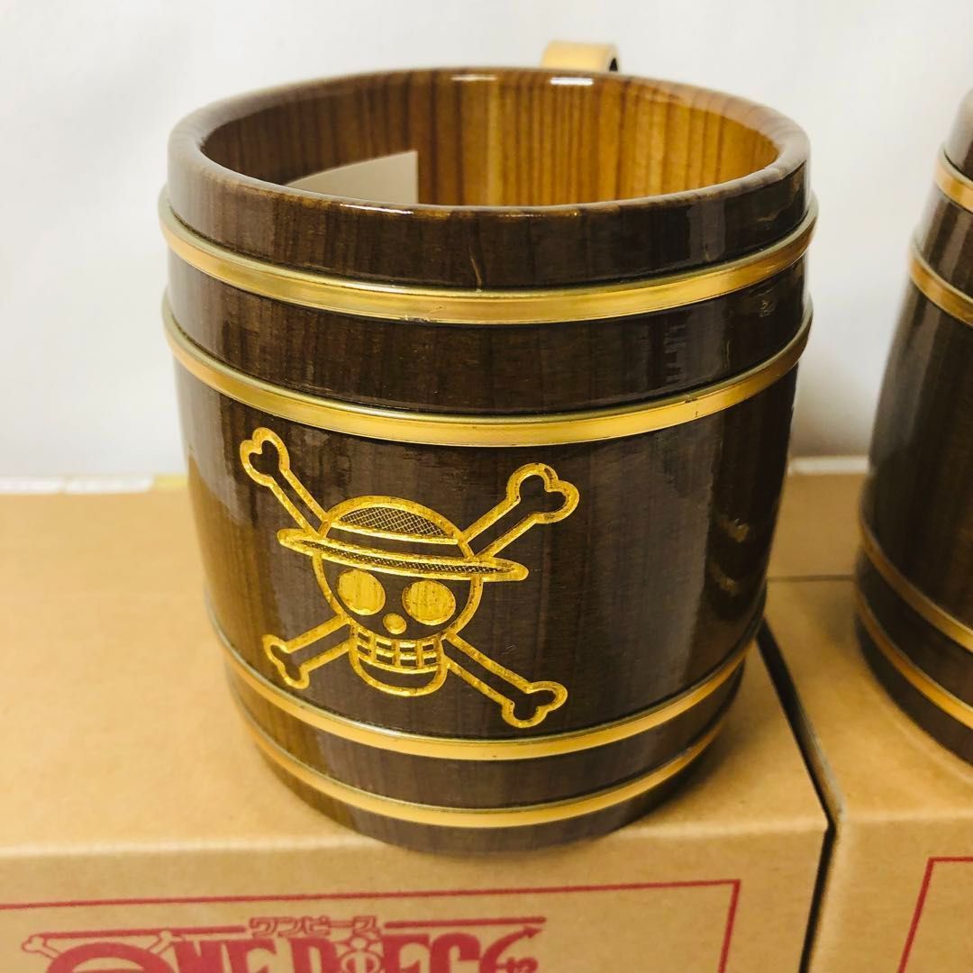 BAR-URAKITA の ONE PIECE 木樽ジョッキ 木製 モンキー D ルフィ トラファルガー ロー キャラ その他 36A8882