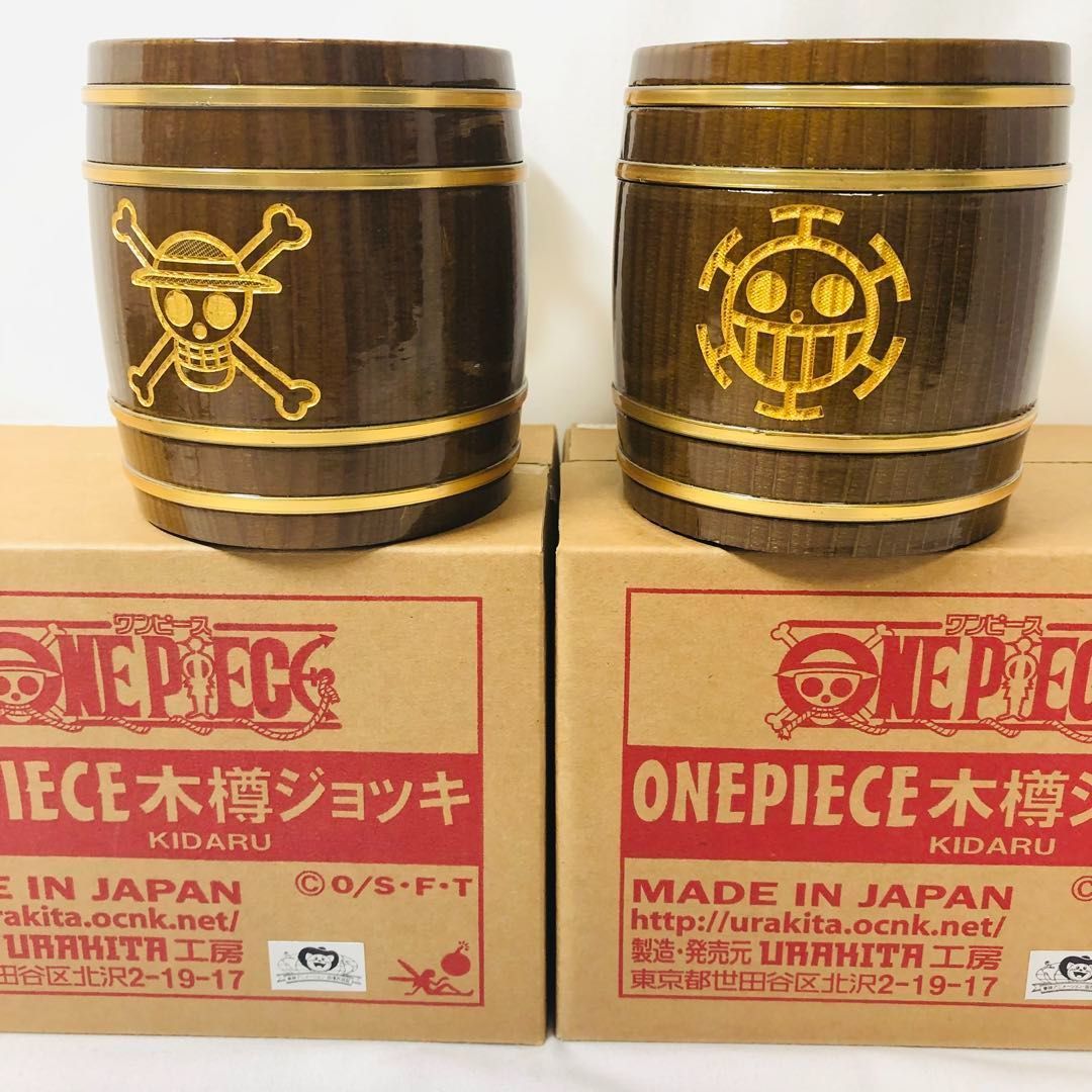 BAR-URAKITA の ONE PIECE 木樽ジョッキ 木製 モンキー D ルフィ トラファルガー ロー キャラ その他 36A8882