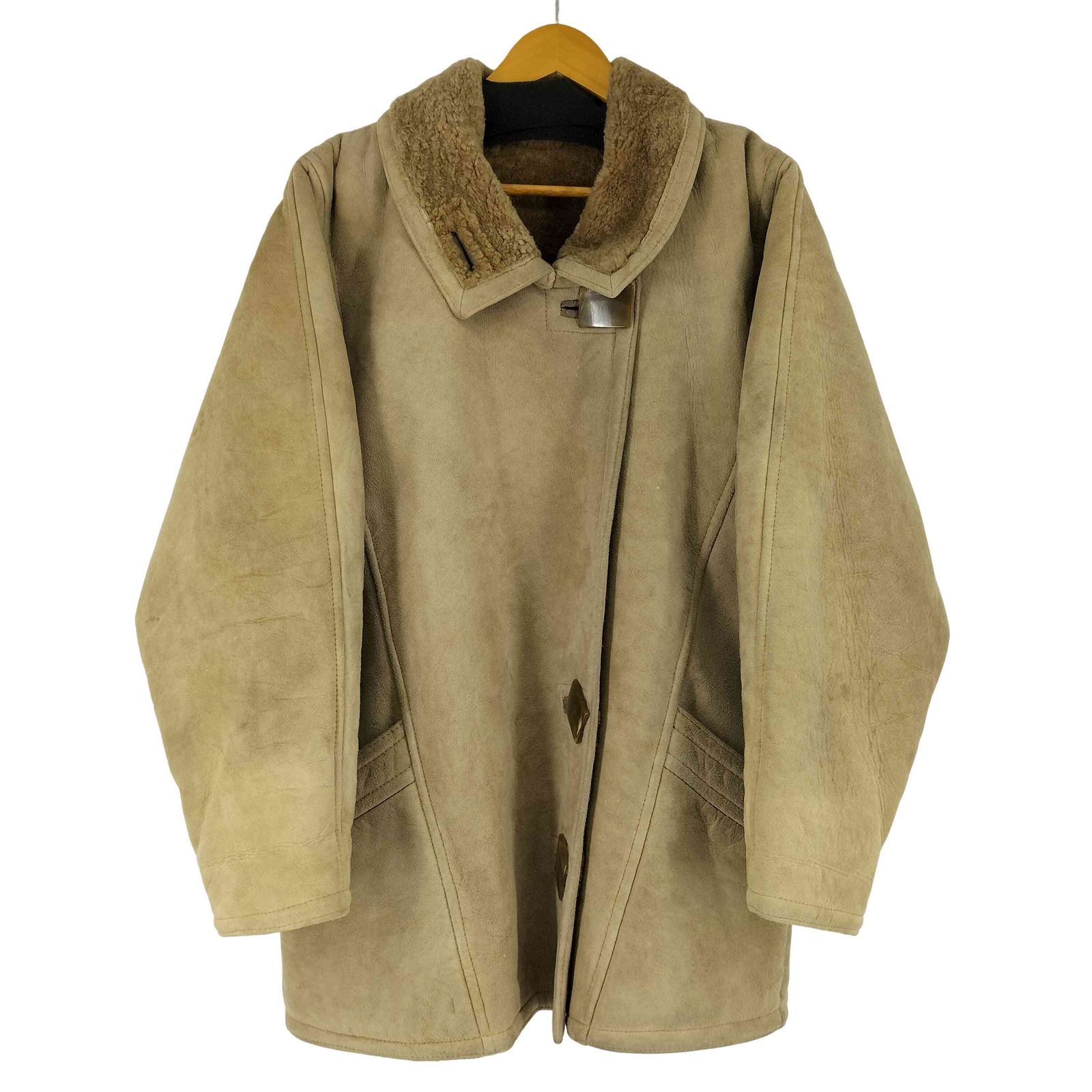 ユーズドフルギ 古着 リアルムートンジャケット レディース 表記無
